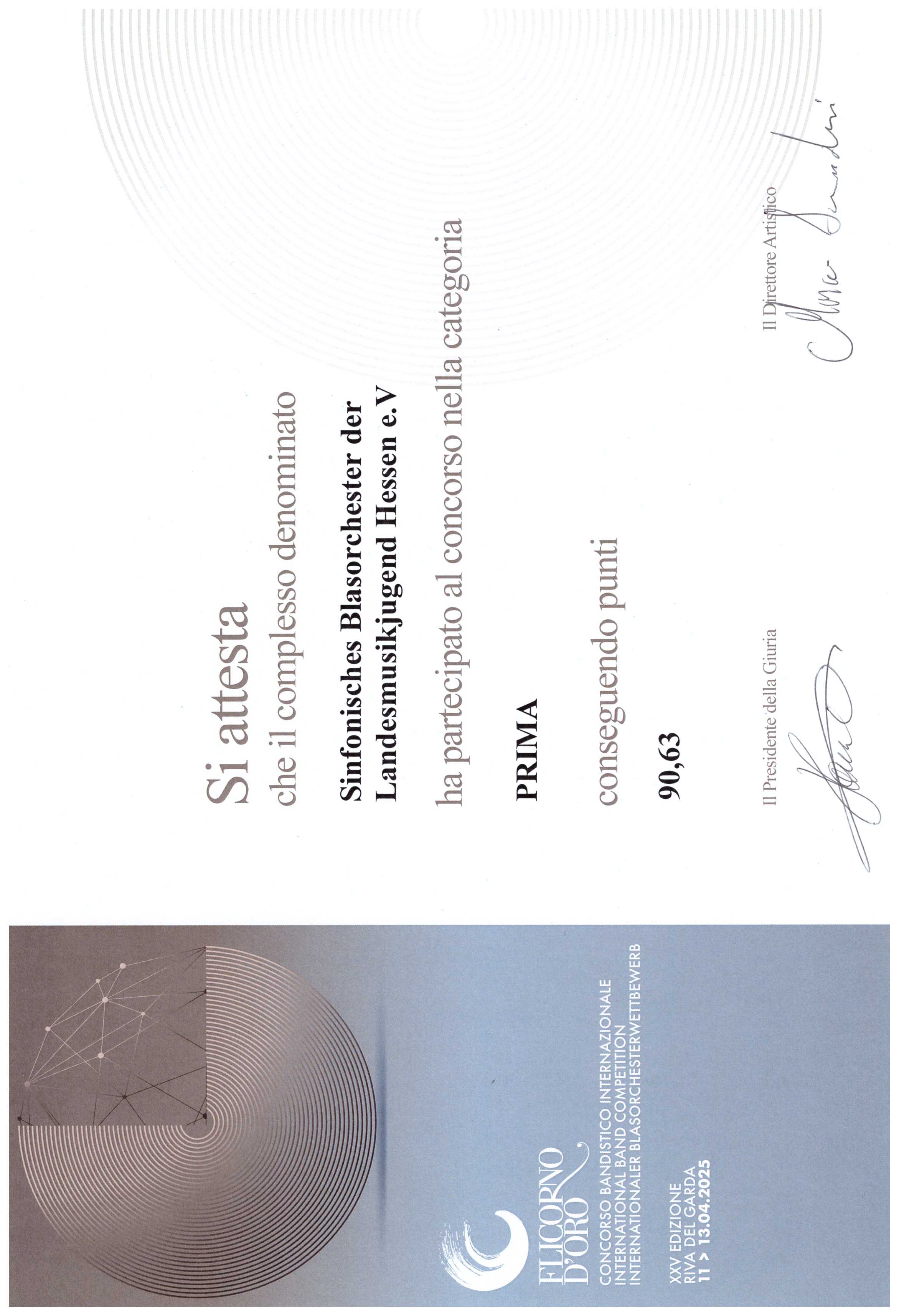 Flicorno d'Oro Riva 2025 <br> Image